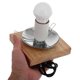 thumbnail image 3 of Wood Lamp Base E27 Screw Light Bulb Socket Indoor Lighting Desk Lamp Components Brown Natural Wood Material 1Pack, 3 of 4