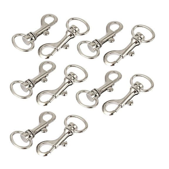 Keychain Metal Lobster Swivel Clasps Snap Clips Ring Hook 2.1" Long 10pcs