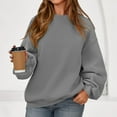 thumbnail image 4 of Wensltd Fall Fashion Sweatshirt for Women Casual Crewneck Tops Fall Fashion Clothes Trendy Outfits, 4 of 8