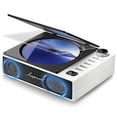 thumbnail image 1 of Reproductor de CD portátil Leapwell con Bluetooth recargable blanco, 1 of 6