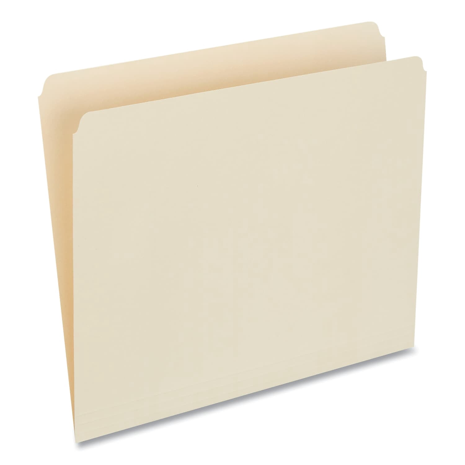 Universal File Folders, Straight Cut, One-Ply Top Tab, Letter, Manila, 100/Box -UNV12110