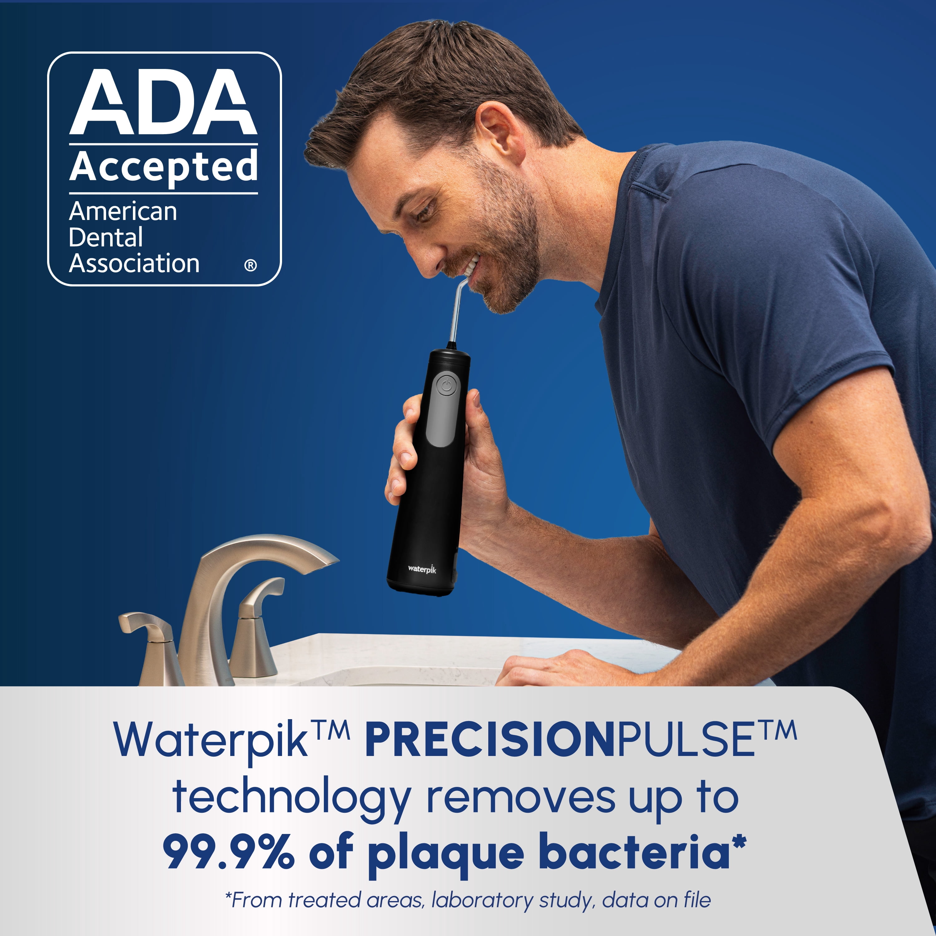 Waterpik Cordless Enhance 3200 Water Flosser with 2 Settings, 2 Tips, ADA Accepted
