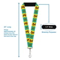 thumbnail image 3 of Scooby Doo Lanyard, Scooby Doo Pose and Dog Tag Blocks Yellow Blue, Elastic, 3 of 4