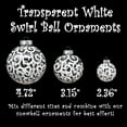 thumbnail image 6 of SLEETLY 12-Pack White Swirl Christmas Ball Ornaments – 3.15” Shatterproof Decorations for Holiday Xmas Tree Decor, 6 of 9