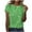 Green, variant on UNITWRY Summer Tops for Women Round Neck Sequin Casual T-Shirts Short Sleeve Blouse Clothes Summer Solid Color Loose Basic Tunic Tops for Trendy Beach Vacation Outfits