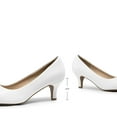 thumbnail image 2 of BURUDANI Women's Slip On Wedding Shoes Party Dress Low Heel Pumps Shoes, 2 of 8