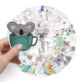 thumbnail image 4 of 50Pcs Phone Case Decals Self Adhesive Waterproof Strong Stickiness Ultra-Thin Removable Guitar Skateboard Computer Cute Koala Sti, 4 of 10