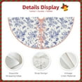 thumbnail image 3 of Sikiie Floral Butterfly Nativity Christmas Tree Skirt, Jesus Christian Winter Holiday Tree Mat Decoration(30-48IN)48", 3 of 6