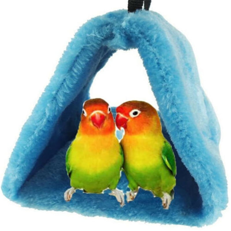 Winter Warm Bird Nest House Hut Parrot Budgies Parakeet Cockatiels Cockatoo Conure Lovebird Finch Canary Cage Toy