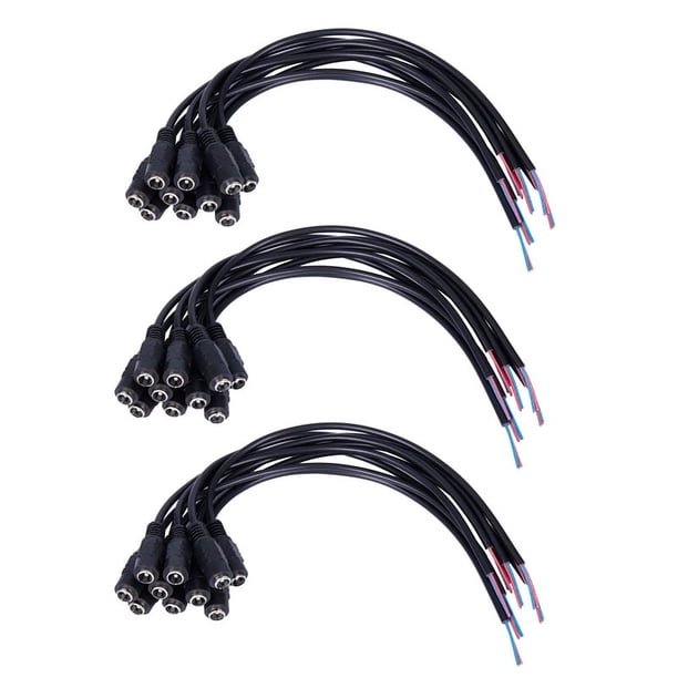 Enchufe De Alimentación De CC Macho Y Hembra, 5 Piezas, 5,5x2,1 MM, 5