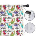 thumbnail image 4 of Blackout Kids Curtains,Colorful Dinosaurs Birthday Text Pattern Childrens Insulated Curtains Set Of 2,Bedroom Essentials,Toddler Room Decor 42"x84", 4 of 5