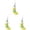YE2*3PC, 6.3 inch, variant on 1 Pc Christmas Plush Banana Ornament, Cute Stuffed Fruit Hanging Decoration with Knitted Hat, Soft Fabric Cartoon Banana Charm for Xmas Tree Holiday Home Party Winter Decor Festive Gift