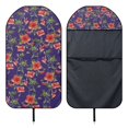 thumbnail image 6 of Uourmeti 1 Pack Car Seat Towel Cover in Red Hibiscus Floral Theme, Waterproof Plush Microfiber Cover Compatible with Vans Trucks SUVs, 6 of 7