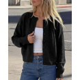 thumbnail image 3 of FreshPretty Cardigan Sweaters for Women Fall Long Sleeve Lightweight Knit,Button Front,Crewneck Drop Shoulder Business Casual Outfits,Soft Textured Cropped Sweater,Loose Daily Wear Travel Vacation, 3 of 8