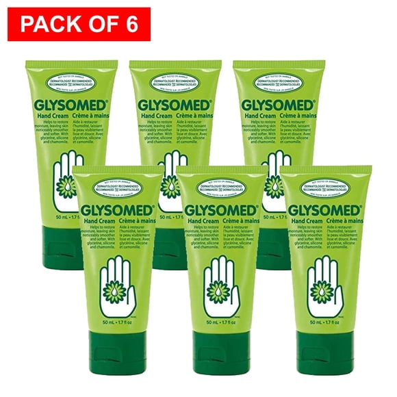 Glysomed Crème pour les Mains 1,7 Oz (50 ml) Format Sac à Main (Lot de 6)