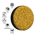 thumbnail image 4 of Yiaed Gold Glitter Print Tire Wheel Cover, Waterproof Spare Tire Cover Fit for Jeep, Truck,Trailer, RV, SUV, Camper and Most Vehicle-16 inch, 4 of 6