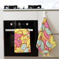 thumbnail image 4 of Kitchen Towels - Donut and Blue Absorbent Quick Drying Dish Towels for Kitchen Drying, Cute Funny Soft Hand Towels for Kitchen Decor with Lanyard, 4 of 7
