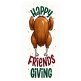 thumbnail image 1 of Autumn Leaves Happy Friendsgiving Turkey Banner for Thanksgiving Celebration Fall Party Indoor Decor, 1 of 5