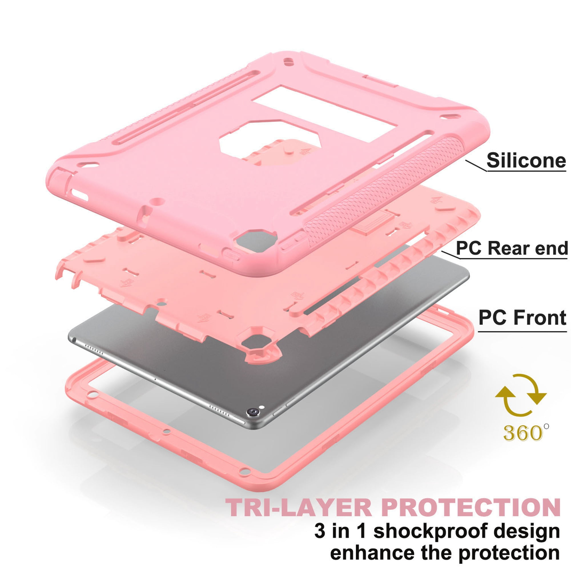 iPad Air Case with Soft Screen Protector, Dteck Heavy Duty iPad Air Case with Soft Screen Protector, Dteck Heavy Duty