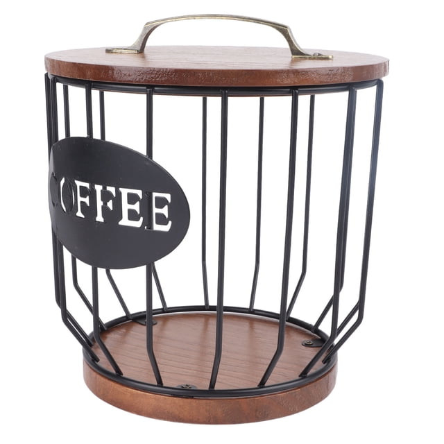 Rustic Coffee Filter Holder,Large Capacity And Versatile Storage Space Saving And Stylish Convenient Decor For Coffee Bar