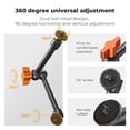 thumbnail image 3 of Magic Arm K&F CONCEPT de 9,8 pulgadas con cabezales esféricos de 360° para réflex digitales, 3 of 7