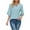 Blue, variant on Womens Tops Summer V-Neck Eyelet T-Shirts Dressy Casual Ruffle Sleeve Loose Tunic Blouses