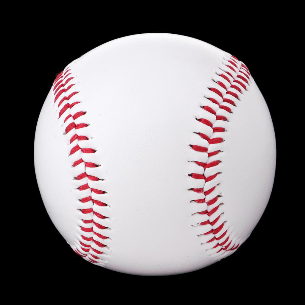 Standard 9 inch Blank White PU Training Baseball Softball Practice Team Sports Game Base Ball with Red Stitching 