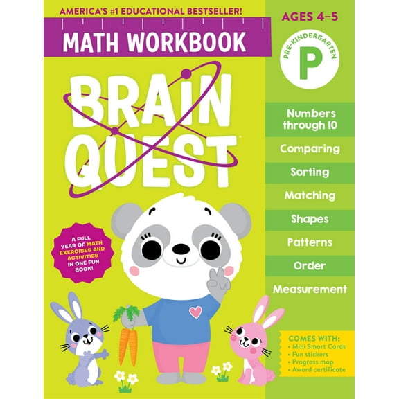 Brain Quest Math Workbooks Brain Quest Math Workbook: Pre-Kindergarten, (Paperback)