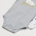thumbnail image 3 of Yoga Sprout Cotton Long-Sleeve Bodysuits 5pk, Metallic Moon, 9-12 Months, 3 of 4