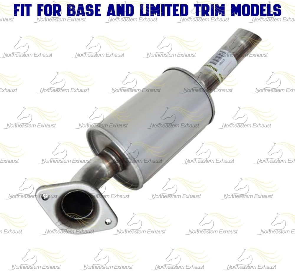 Northeastern Exhaust Catalytic, Muffler & Resonator Pipe Exhaust System Kit Fits 2004–2007 Toyota Highlander 3.3L SUV – Direct Fit with EPA-Approved