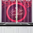 thumbnail image 4 of CADecor Happy Valentine's Day Window Treatment Panel Curtains Window Curtain Kitchen Curtain,Two Piece 26x39 Inches, 4 of 4