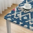 thumbnail image 5 of HAOXIT Cotton Linen Tablecloth Geometric Print Table Cover Rectangle/Square Tablecloth for Kitchen Dining Party Tabletop Decoration 46*46, 5 of 8