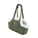 thumbnail image 4 of Bolsa de transporte para gatos de invierno Bolsa de paseo para gatos Cachorros Gatitos Gatos pequeños y medianos verde, 4 of 8