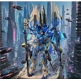 thumbnail image 4 of Gundam Model Big Class HG Assembly Intelligent Toy Mech Handheld Assembly Toy Height of About 15 centimeters（HG Perfect Unicorn）, 4 of 5
