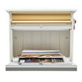 thumbnail image 4 of Gibraltar Mailboxes Mailsafe Medium Heavy Duty Locking Wall Mount Mailbox, White, 4 of 5