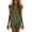 Green, variant on purcolt Women Summer Shorts Rompers Short Sleeve Button Down Romper V Neck Wide Leg Jumpsuit