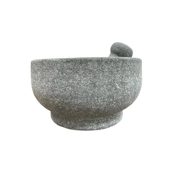 Natural Stone 8.5 IN Double Sided Mortar and Pestle