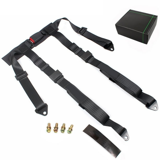 Hebilla De Arnés De Seguridad De Carreras De 4 Puntos Con Correa De 2 Pulgadas Material De Poliéster Duradero Cinturón De Seguridad De Kart De Coche De Carreras Ajustable De Liberación Rápida Yuarrent VI009162-03