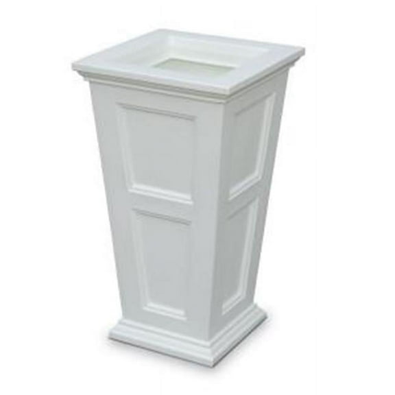 5829W Fairfield Tall Planter - White