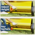 thumbnail image 5 of Kicctian 21" Push Lawn Sweeper with 4-Brush Enhanced System, 3.5 Cu.Ft Large Capacity, Heavy Duty Steel Frame, Efficient Leaf & Debris Collection for Yard & Garden Cleanup,Yellow, 5 of 6
