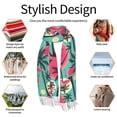 thumbnail image 6 of Shawl Wraps for Women - Red Bird palm trees Oversized Fall Winter Fashion Blanket Scarf for Women, 6 of 6