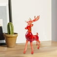 thumbnail image 4 of Deer Sculpture Decoration Deer Figurines Crafts Gifts Nordic Style Resin Reindeer Figurines Deer Statue Decor for Office Cafe Red, 4 of 7