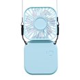 thumbnail image 4 of Ventilador colgante plegable Cómodo ventilador con banda para el cuello Accesorios para exteriores (Azul cielo) Likrtyny Libre de BPA, 4 of 9
