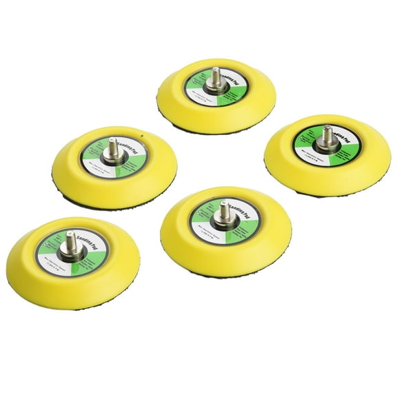 5Pcs 3" 75Mm Sanding Polishing Backing Pad M6 Thread for Air Sander