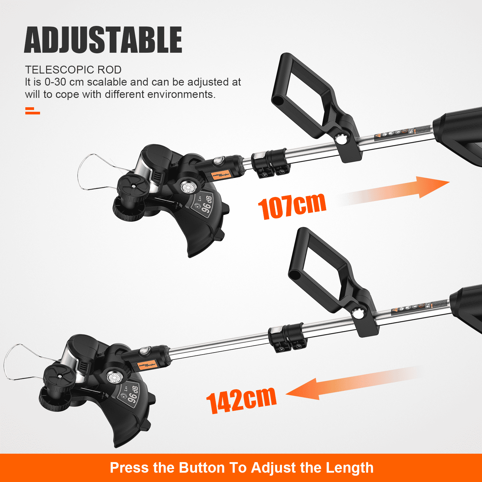 SALEM MASTER 12-inch Cordless String Trimmer 20V 4.0Ah Battery and Fasting Charger