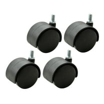WHAMVOX 4 Pcs Carpet Swivel Casters Chair Wheel Repair Office 6.5X4CM Black
