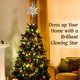 thumbnail image 5 of Árbol de Navidad con estrella plateada, luz LED para decoración de árbol de Navidad, árbol de Navidad con estrella de Moravia, árbol de hierro brillante, decoración de Navidad para interiores para fiestas, hogar, dormitorio, oficina ER, 5 of 5