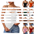 thumbnail image 3 of Lumistal Tank Top for Women Plain Fashion Summer Casual Basic Slim Fit Solid Color Sleeveless Top for Women Beach Clothes Womens Casual Chain Strap Tank Top Pink S, 3 of 5