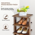 thumbnail image 7 of Canddidliike Wooden Shoes Storage Stand 7 Tiers Shoe Rack Organizer Multi-shoe Rack Shoebox-Rustic Brown, Multi-Functional Shoe Rack & Storage Organizer for Entryway Closet, 7 of 7