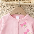 thumbnail image 6 of HCNTES Toddler Girl Sweater Strawberry Cardigan Knit Sweater Girl Fall Winter Clothes Sweater Cute Tops(3-4 Years,G8-Pink), 6 of 6
